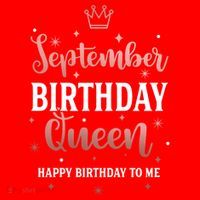 September Birthday Queen September Queen Born In September Gift Santa Hat thumb 1