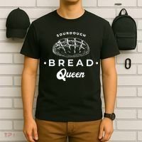 Sourdough Bread Queen Woman Baker Novelty T-Shirt thumb 6