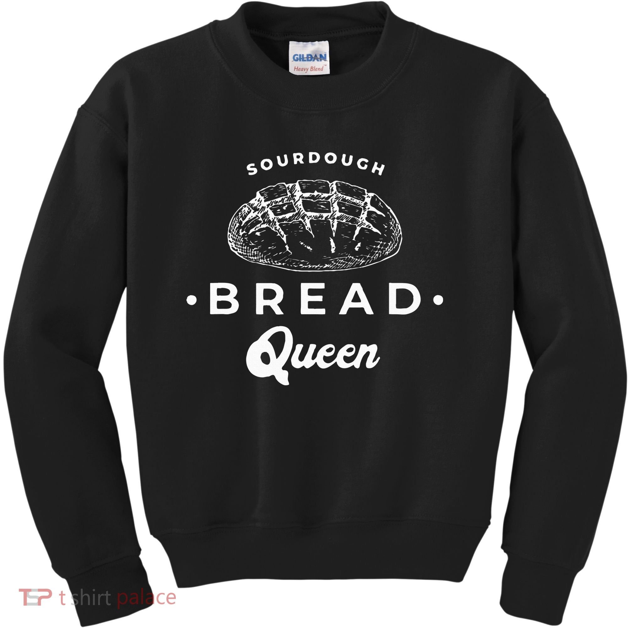 Sourdough Bread Queen Woman Baker Novelty Kids Sweatshirt