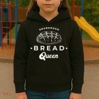 Sourdough Bread Queen Woman Baker Novelty Kids Hoodie thumb 3