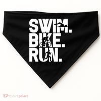 Swim Bike Run Triathlon Triathlete Athletics Gift USA-Made Doggie Bandana thumb 0