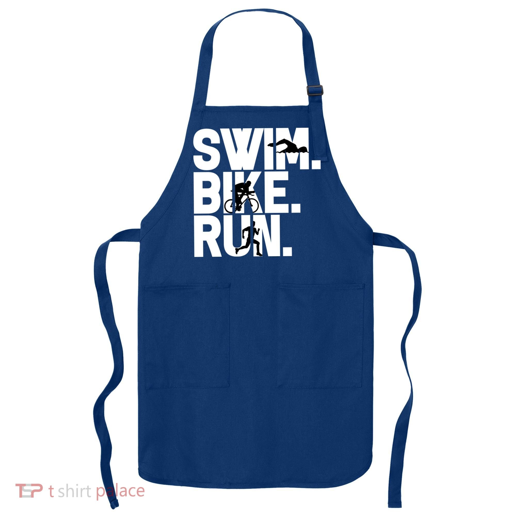 Swim Bike Run Triathlon Triathlete Athletics Gift Apron