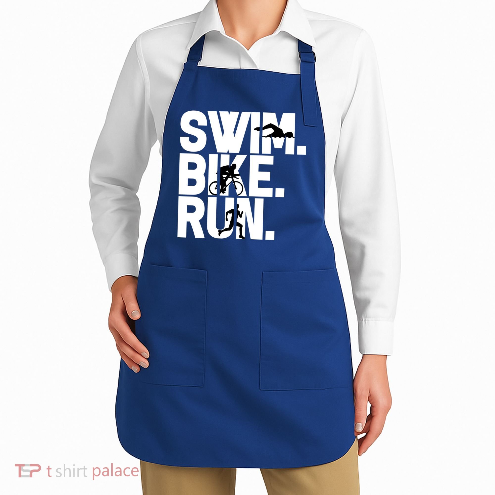 Swim Bike Run Triathlon Triathlete Athletics Gift Apron