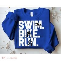 Swim Bike Run Triathlon Triathlete Athletics Gift Sweatshirt thumb 2