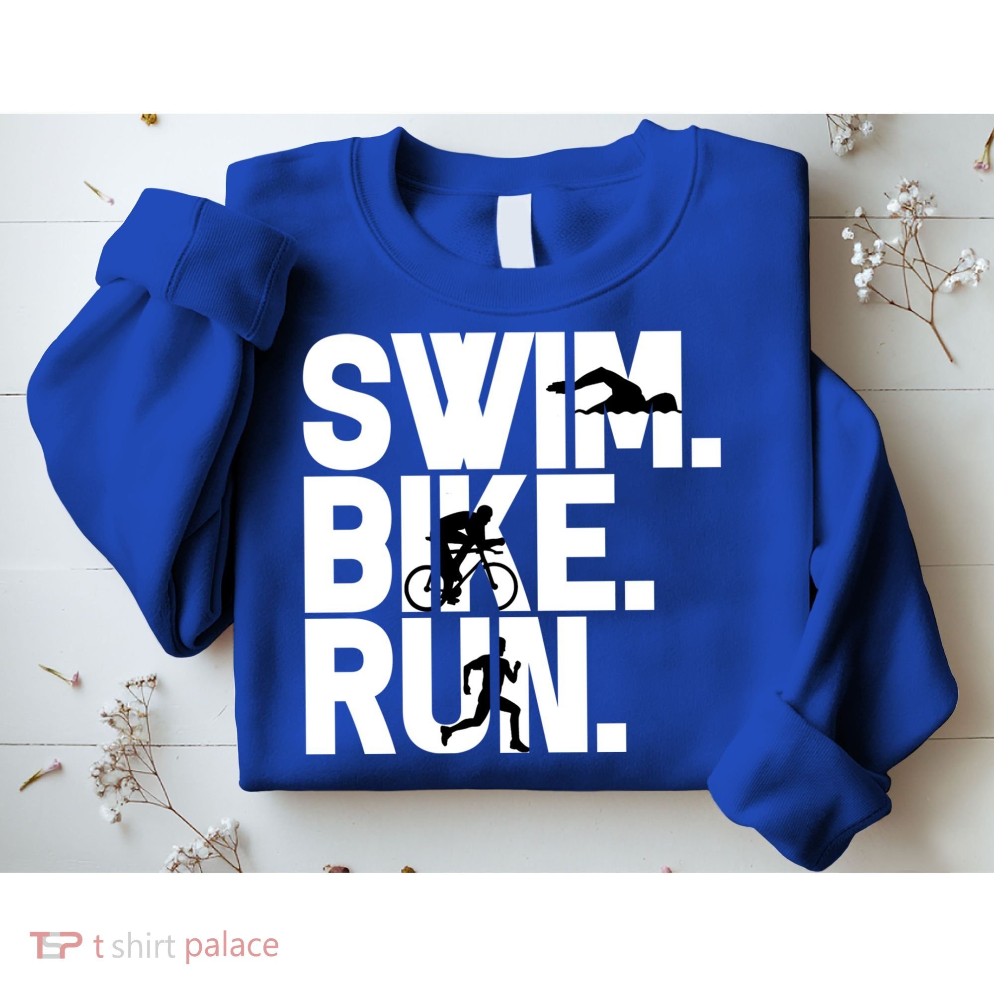 Swim Bike Run Triathlon Triathlete Athletics Gift Sweatshirt