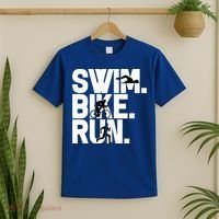 Swim Bike Run Triathlon Triathlete Athletics Gift T-Shirt thumb 2