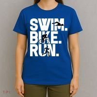 Swim Bike Run Triathlon Triathlete Athletics Gift T-Shirt thumb 4