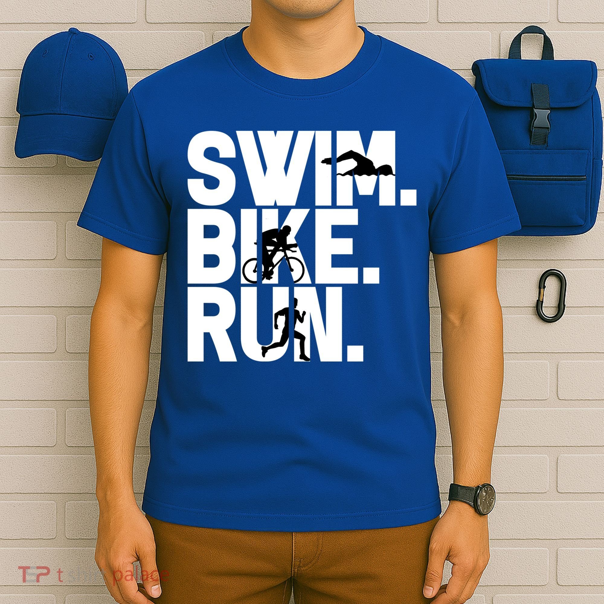 Swim Bike Run Triathlon Triathlete Athletics Gift T-Shirt