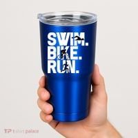 Swim Bike Run Triathlon Triathlete Athletics Gift Tumbler thumb 2