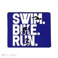 Swim Bike Run Triathlon Triathlete Athletics Gift Mousepad thumb 0