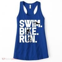 Swim Bike Run Triathlon Triathlete Athletics Gift Women's Tank Top thumb 0
