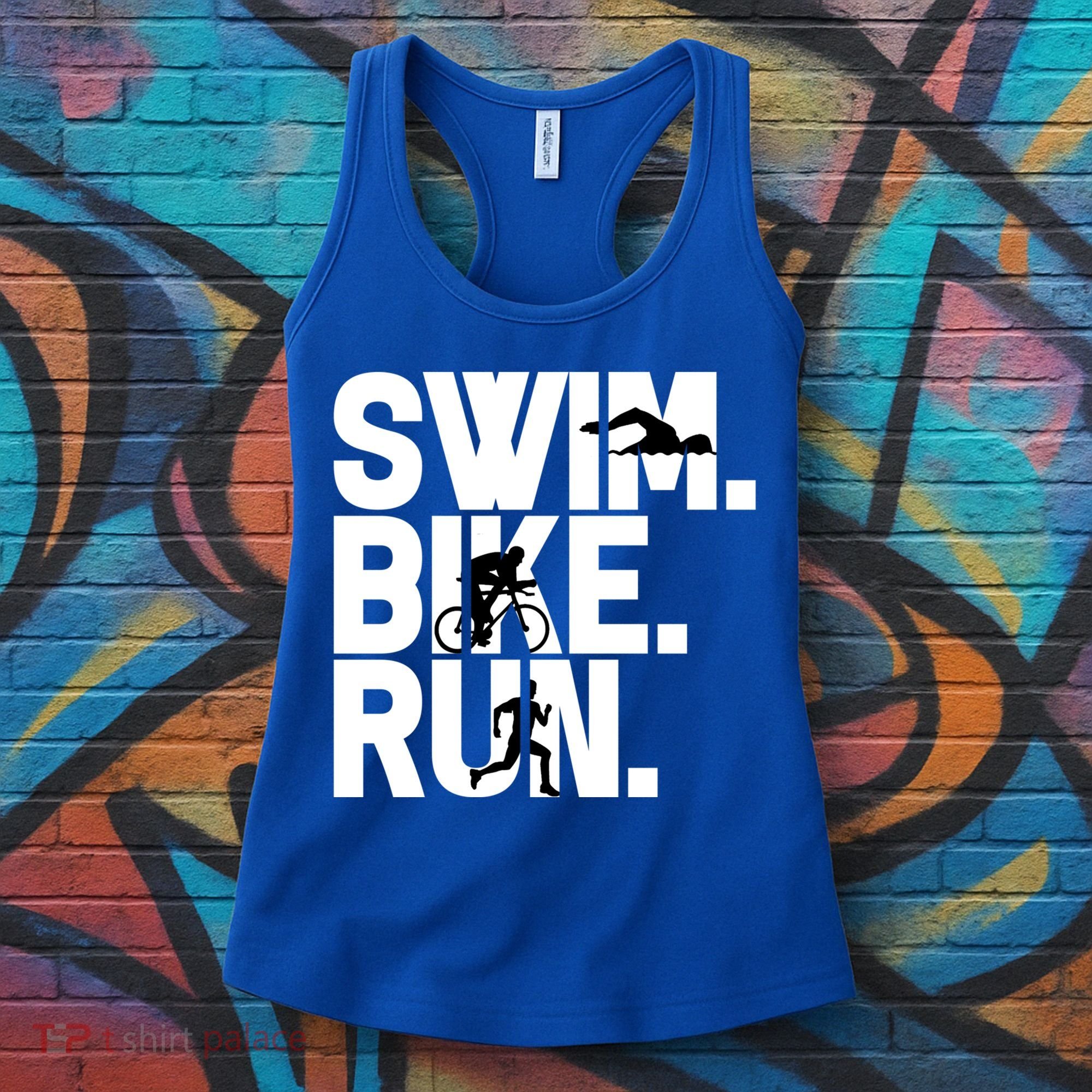 Swim Bike Run Triathlon Triathlete Athletics Gift Women's Tank Top