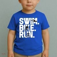 Swim Bike Run Triathlon Triathlete Athletics Gift Toddler T-Shirt thumb 2