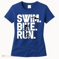 Swim Bike Run Triathlon Triathlete Athletics Gift Women's T-Shirt thumb 0