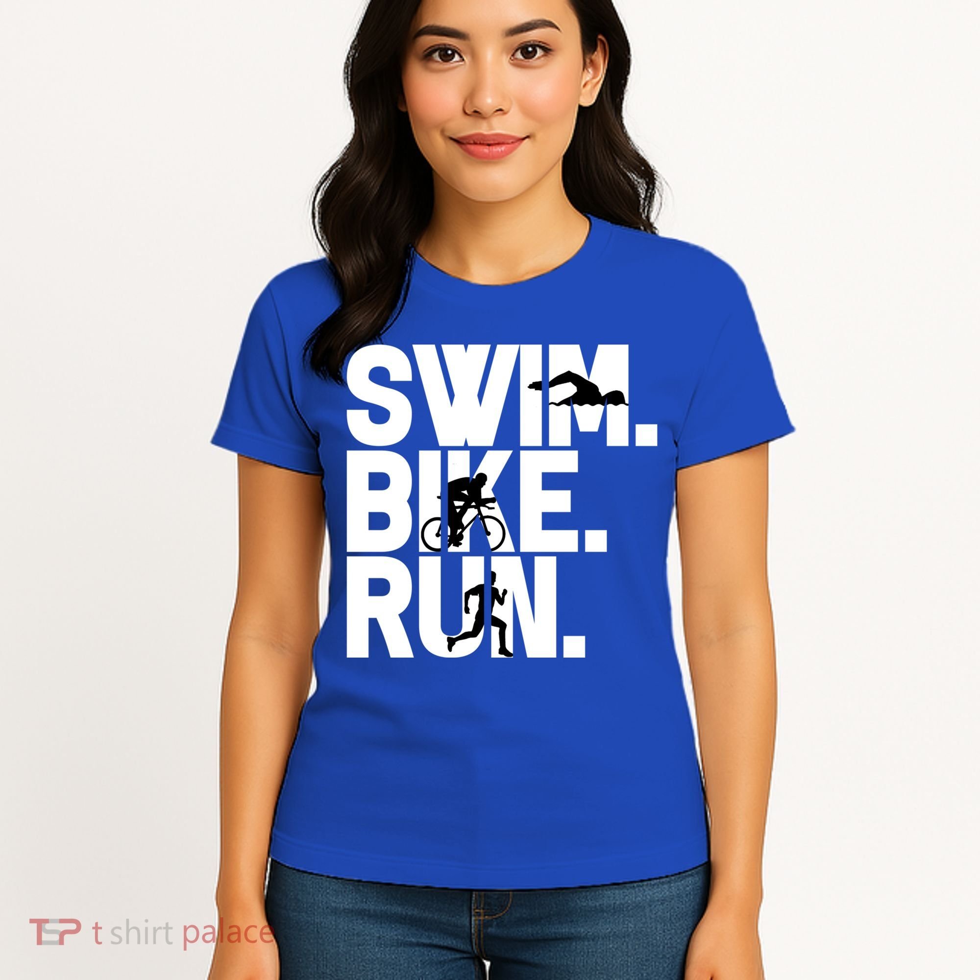 Swim Bike Run Triathlon Triathlete Athletics Gift Women's T-Shirt