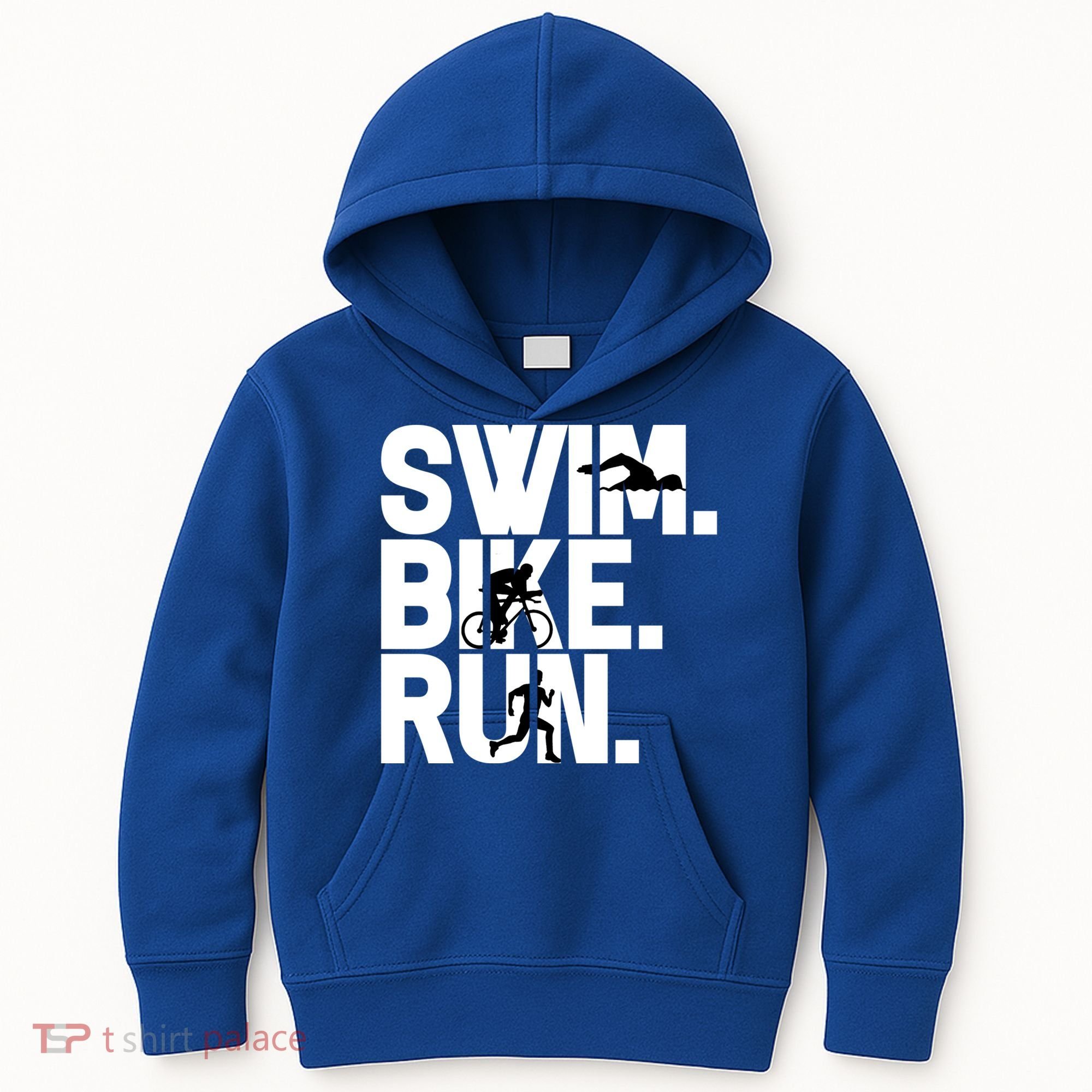 Swim Bike Run Triathlon Triathlete Athletics Gift Kids Hoodie