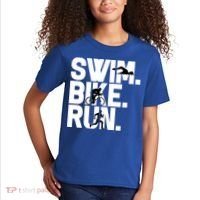 Swim Bike Run Triathlon Triathlete Athletics Gift Kids T-Shirt thumb 2