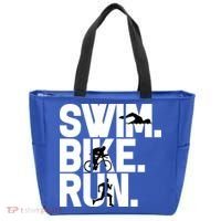 Swim Bike Run Triathlon Triathlete Athletics Gift Tote Bag thumb 0