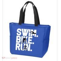 Swim Bike Run Triathlon Triathlete Athletics Gift Tote Bag thumb 3