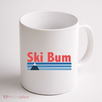 Ski Bum Retro Ski Bum Coffee Mug back