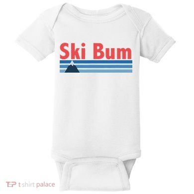 Ski Bum Retro Ski Bum Baby Bodysuit