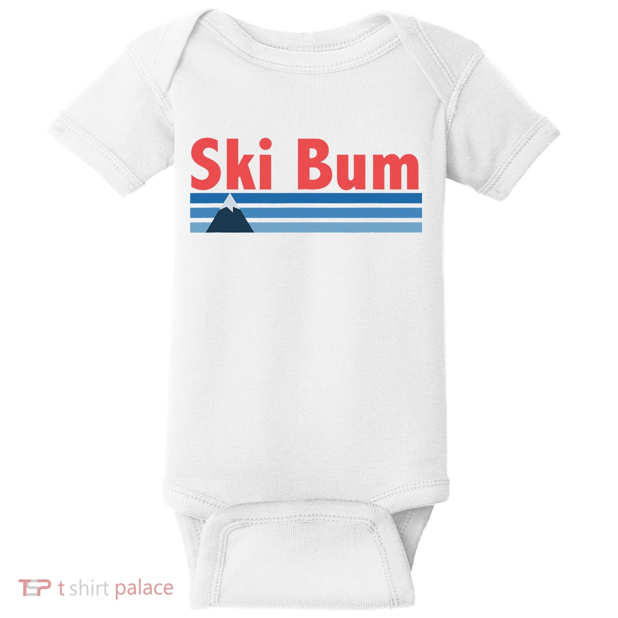 Ski Bum Retro Ski Bum Baby Bodysuit