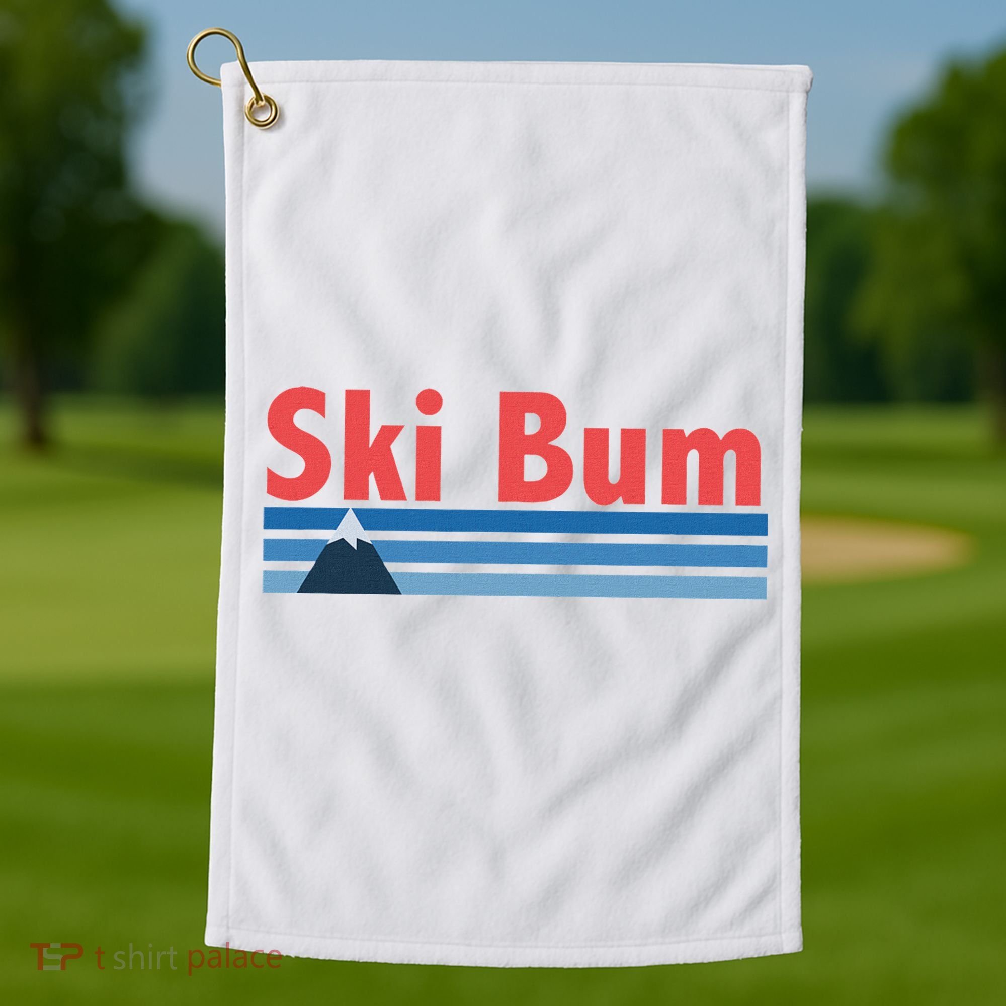 Ski Bum Retro Ski Bum Golf Towel