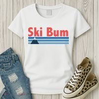 Ski Bum Retro Ski Bum Women's T-Shirt thumb 3