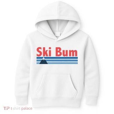 Ski Bum Retro Ski Bum Kids Hoodie
