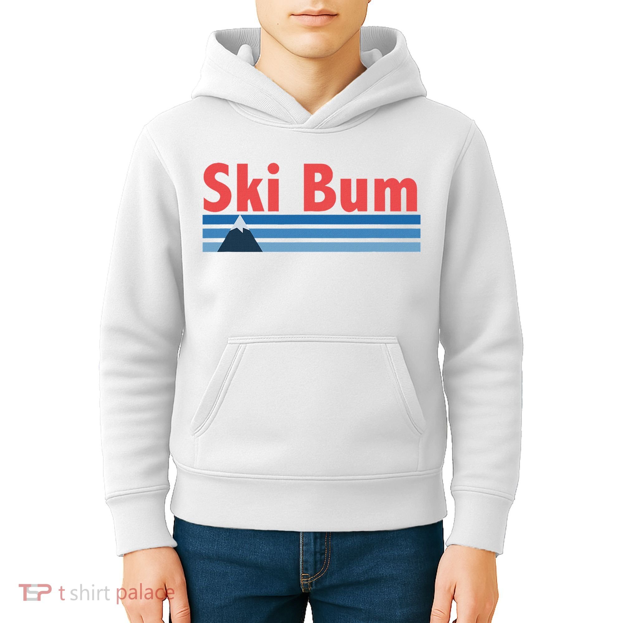 Ski Bum Retro Ski Bum Kids Hoodie