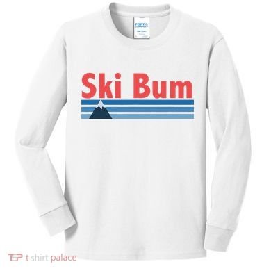 Ski Bum Retro Ski Bum Kids Long Sleeve Shirt