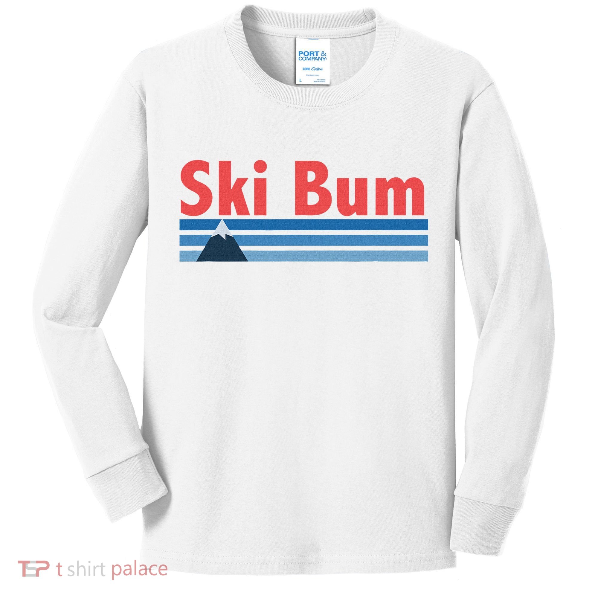 Ski Bum Retro Ski Bum Kids Long Sleeve Shirt