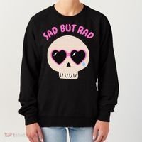 Sad But Rad Teens Kawaii Pastel Goth Cute Skull Women's Sweatshirt thumb 0