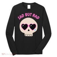 Sad But Rad Teens Kawaii Pastel Goth Cute Skull Long Sleeve Shirt thumb 0
