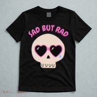 Sad But Rad Teens Kawaii Pastel Goth Cute Skull T-Shirt thumb 5