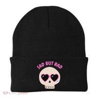 Sad But Rad Teens Kawaii Pastel Goth Cute Skull Beanie thumb 0