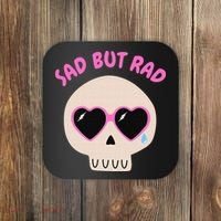 Sad But Rad Teens Kawaii Pastel Goth Cute Skull Coaster thumb 0