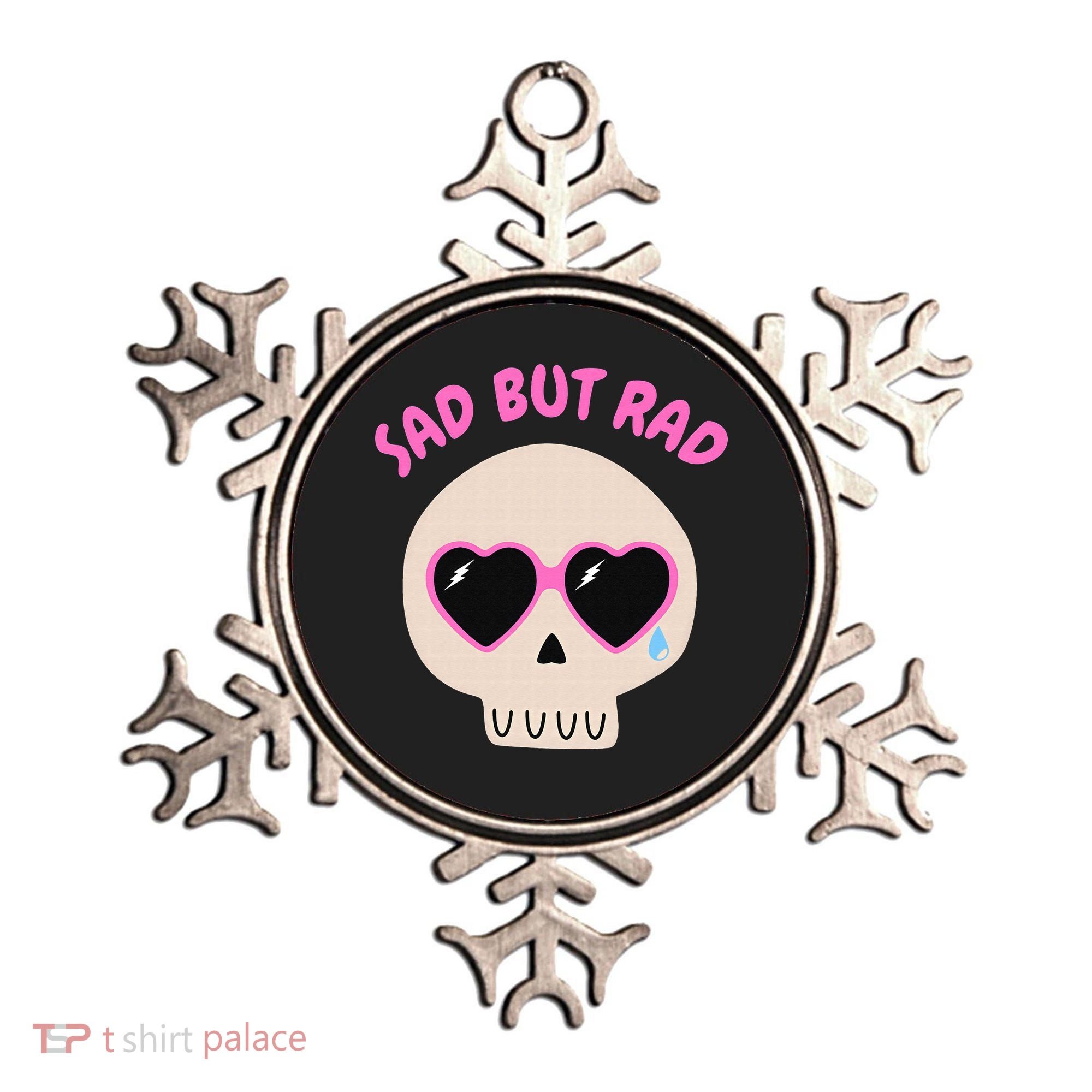 Sad But Rad Teens Kawaii Pastel Goth Cute Skull Ornament