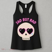 Sad But Rad Teens Kawaii Pastel Goth Cute Skull Women's Tank Top thumb 3