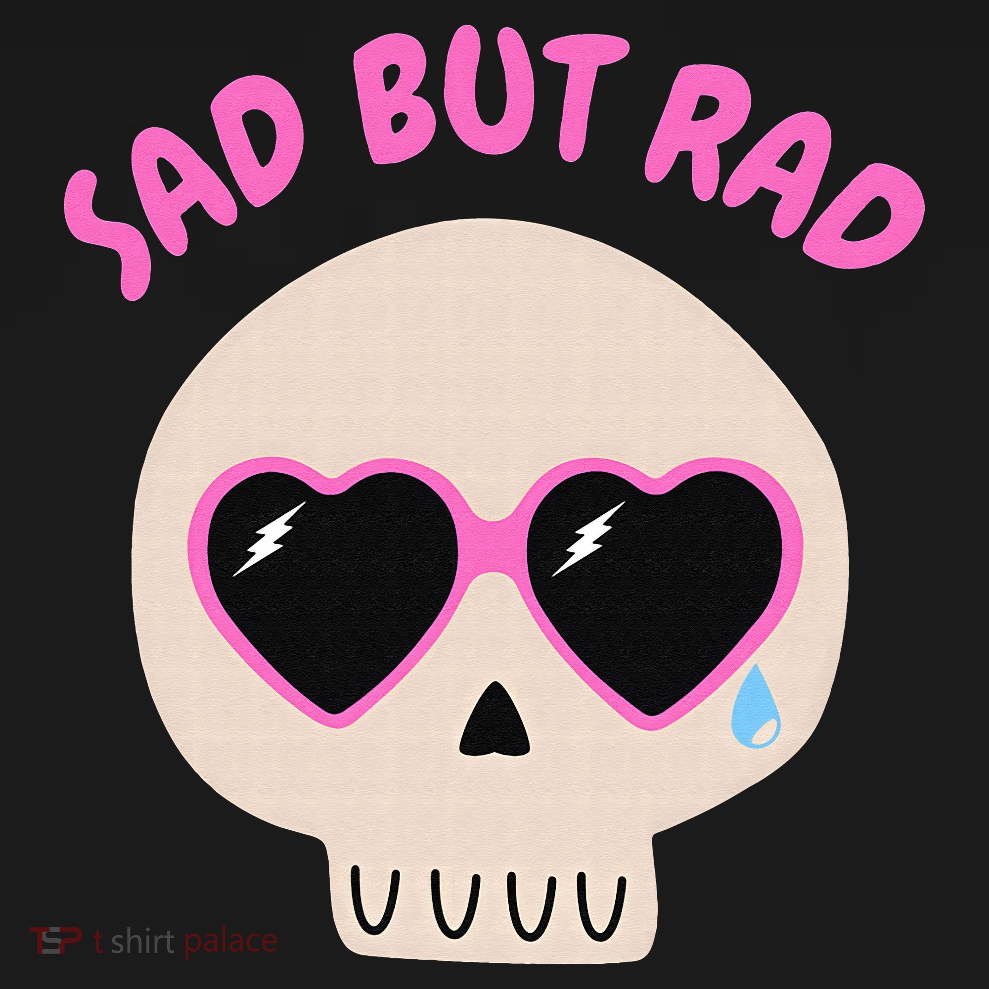 Sad But Rad Teens Kawaii Pastel Goth Cute Skull Women's Tank Top
