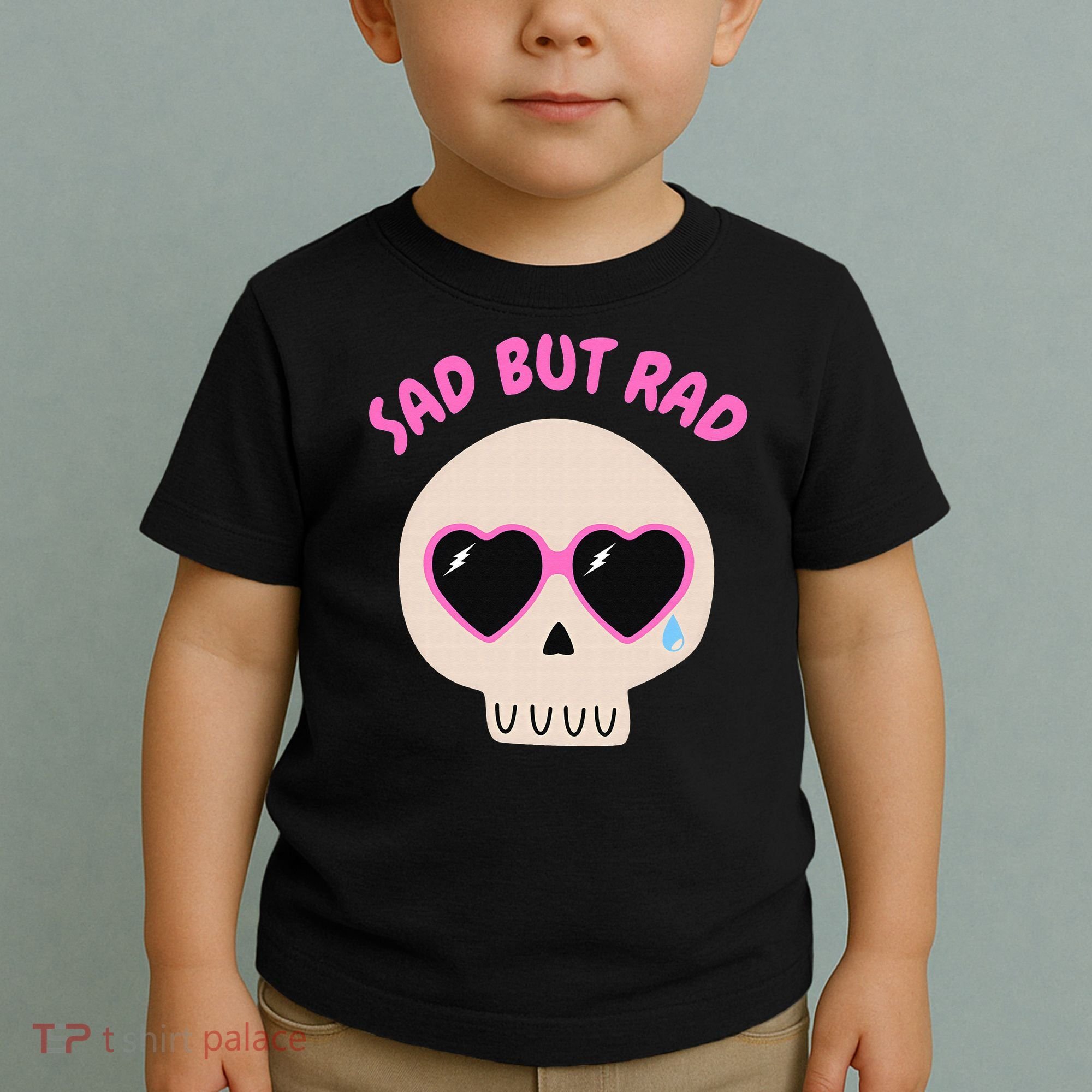 Sad But Rad Teens Kawaii Pastel Goth Cute Skull Toddler T-Shirt