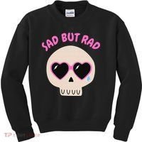 Sad But Rad Teens Kawaii Pastel Goth Cute Skull Kids Sweatshirt thumb 0