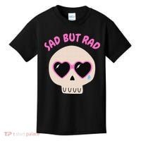 Sad But Rad Teens Kawaii Pastel Goth Cute Skull Kids T-Shirt thumb 0