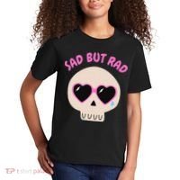 Sad But Rad Teens Kawaii Pastel Goth Cute Skull Kids T-Shirt thumb 2