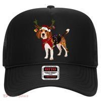 Santa Beagle Reindeer Light Christmas Gift Hat thumb 0
