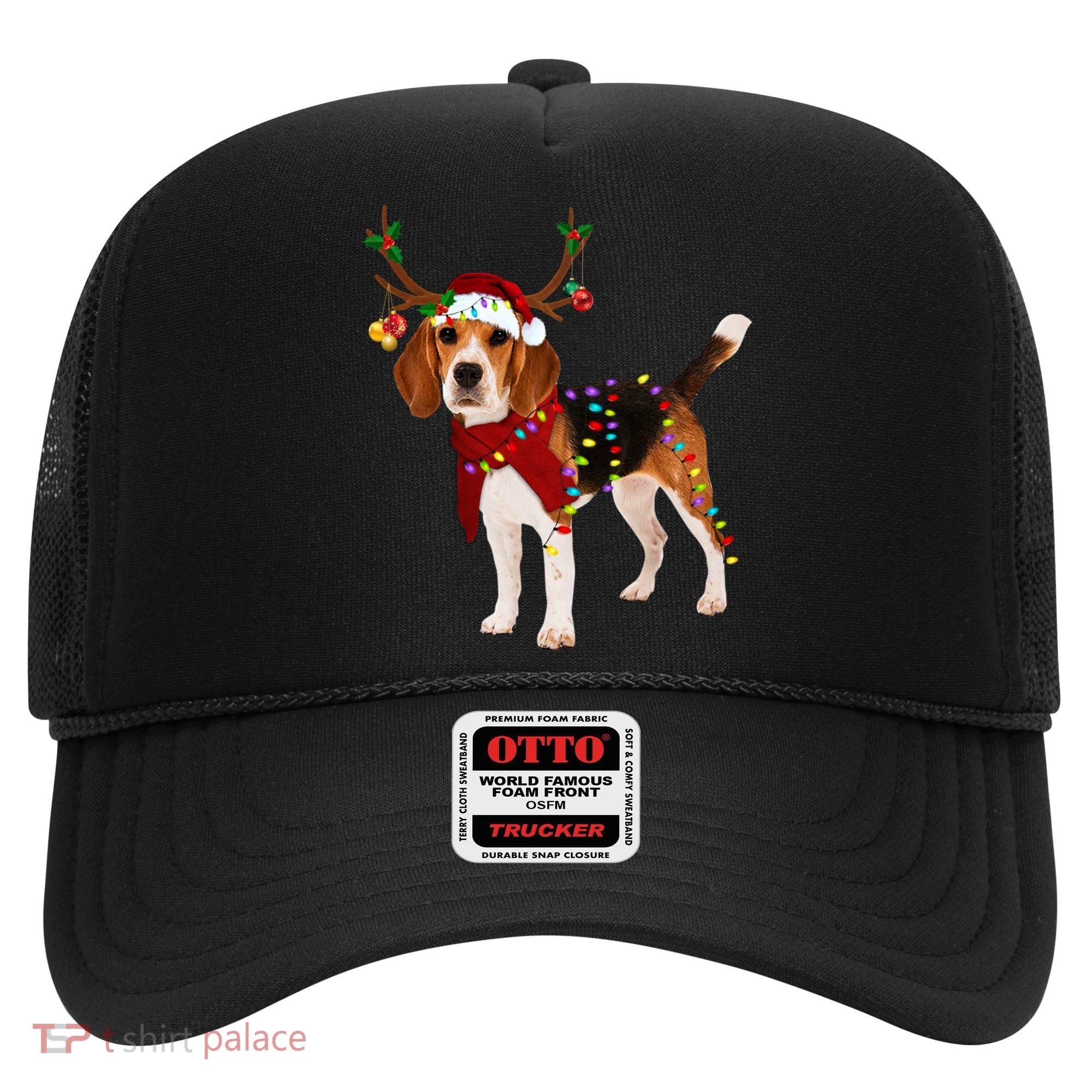 Santa Beagle Reindeer Light Christmas Gift Hat