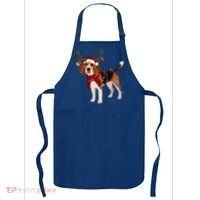 Santa Beagle Reindeer Light Christmas Gift Apron thumb 0