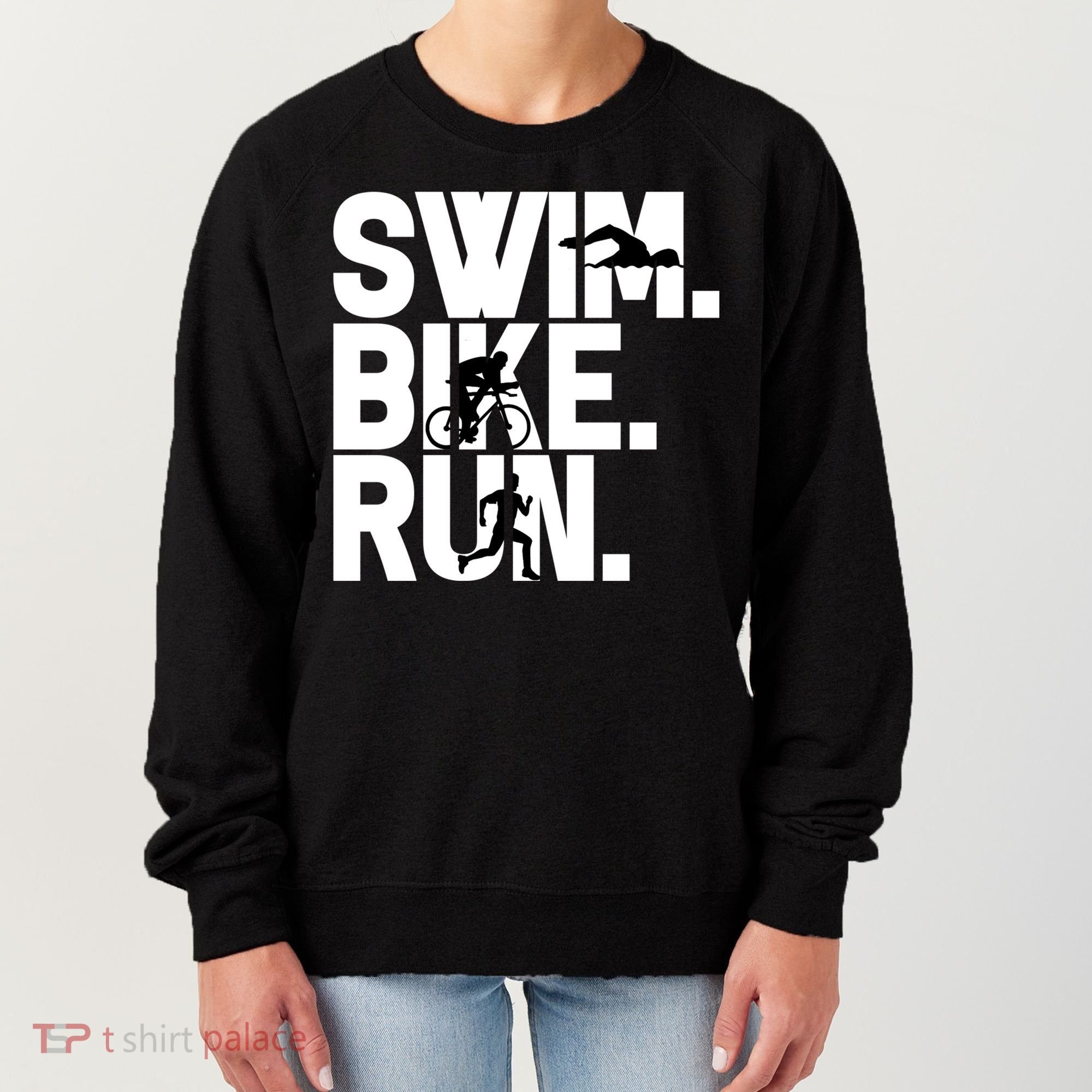 Swim Bike Run Triathlon Triathlete Athletics Gift Women's Sweatshirt
