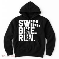 Swim Bike Run Triathlon Triathlete Athletics Gift Hoodie thumb 0