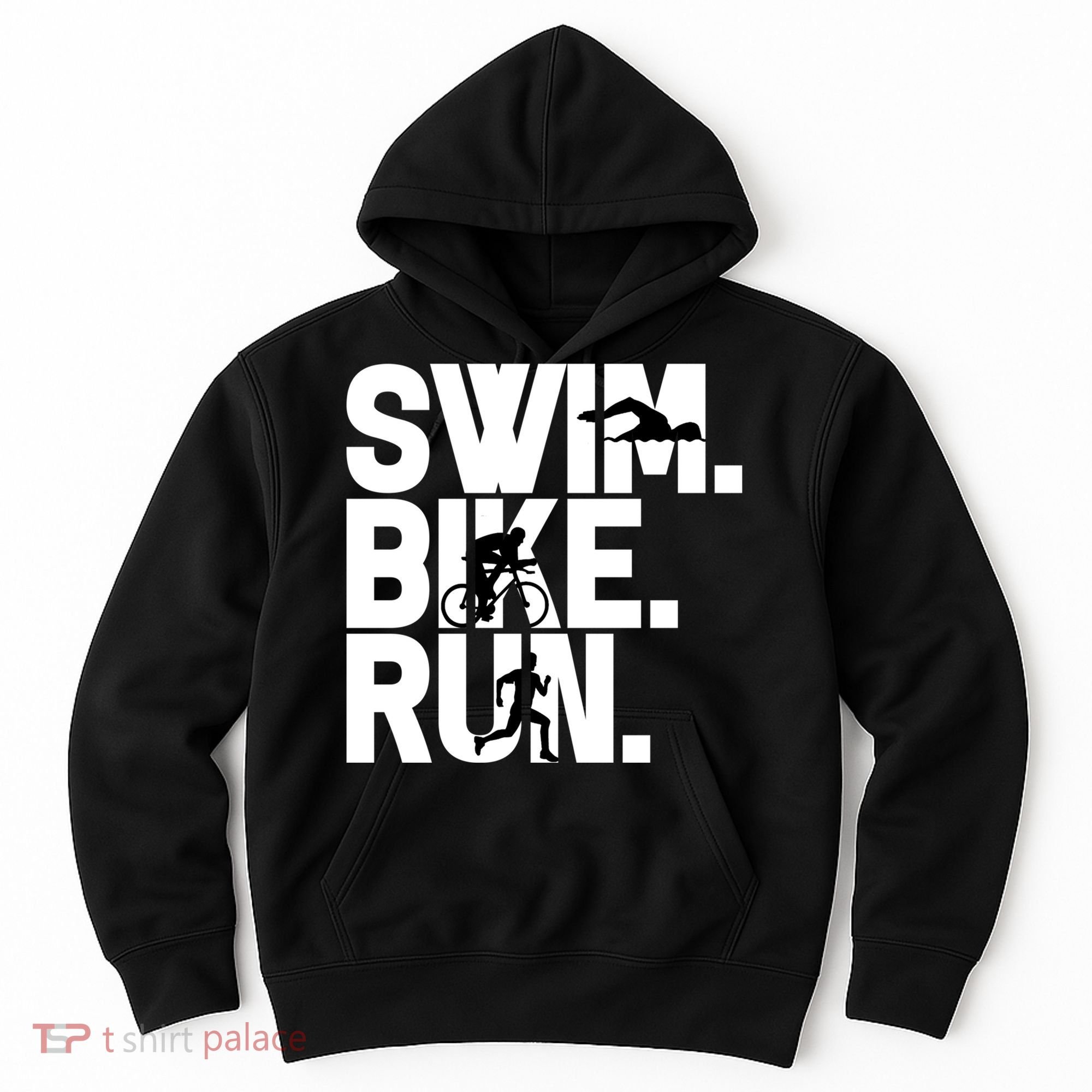 Swim Bike Run Triathlon Triathlete Athletics Gift Hoodie